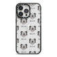 Skye Terrier Icon with Name iPhone 14 Pro Max Black Impact Case on Silver phone