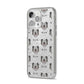 Skye Terrier Icon with Name iPhone 14 Pro Max Glitter Tough Case Silver Angled Image
