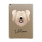 Skye Terrier Personalised Apple iPad Gold Case