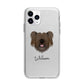 Skye Terrier Personalised Apple iPhone 11 Pro in Silver with Bumper Case