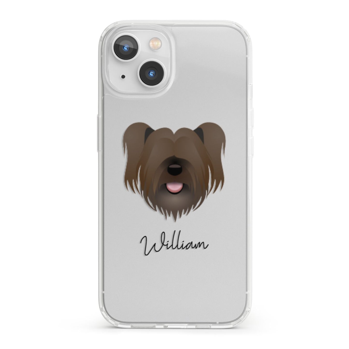 Skye Terrier Personalised iPhone 13 Clear Bumper Case