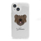 Skye Terrier Personalised iPhone 13 Mini Clear Bumper Case