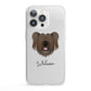Skye Terrier Personalised iPhone 13 Pro Clear Bumper Case