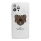 Skye Terrier Personalised iPhone 13 Pro Max Clear Bumper Case