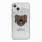 Skye Terrier Personalised iPhone 13 TPU Impact Case with White Edges