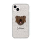 Skye Terrier Personalised iPhone 14 Plus Glitter Tough Case Starlight