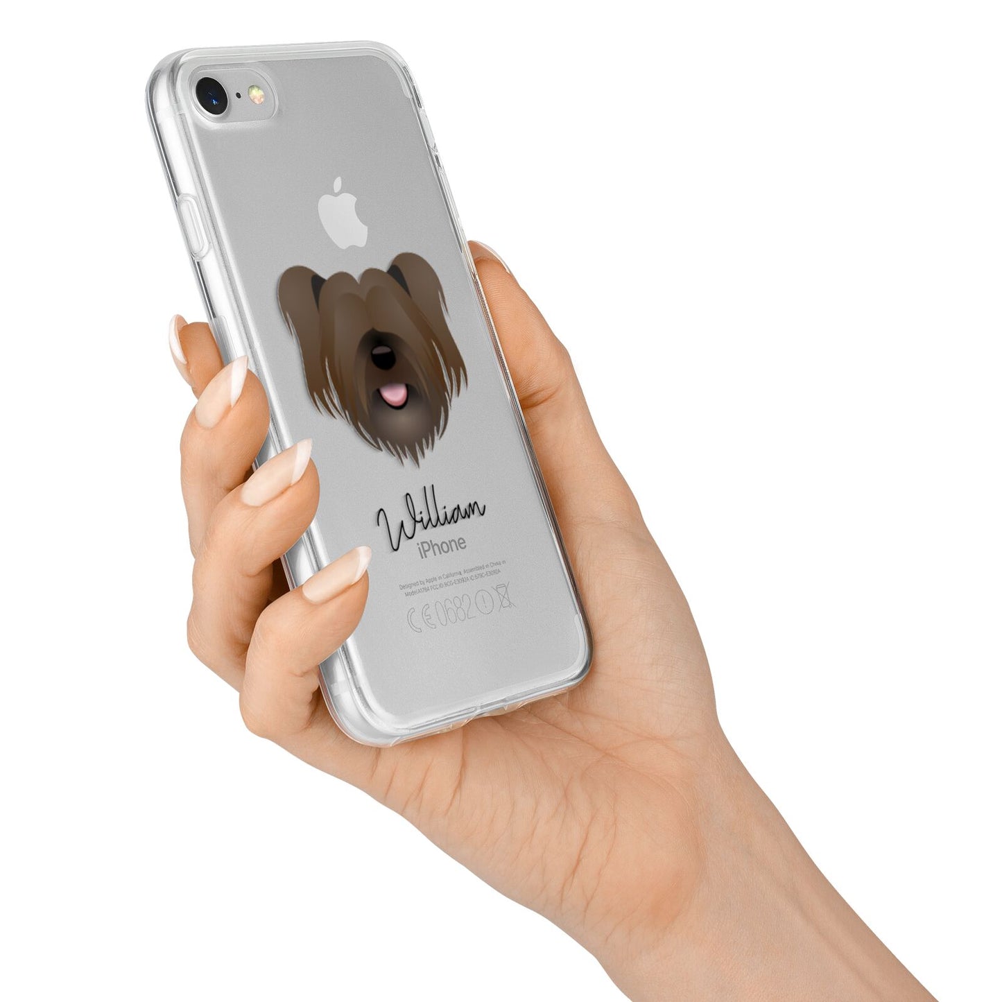 Skye Terrier Personalised iPhone 7 Bumper Case on Silver iPhone Alternative Image