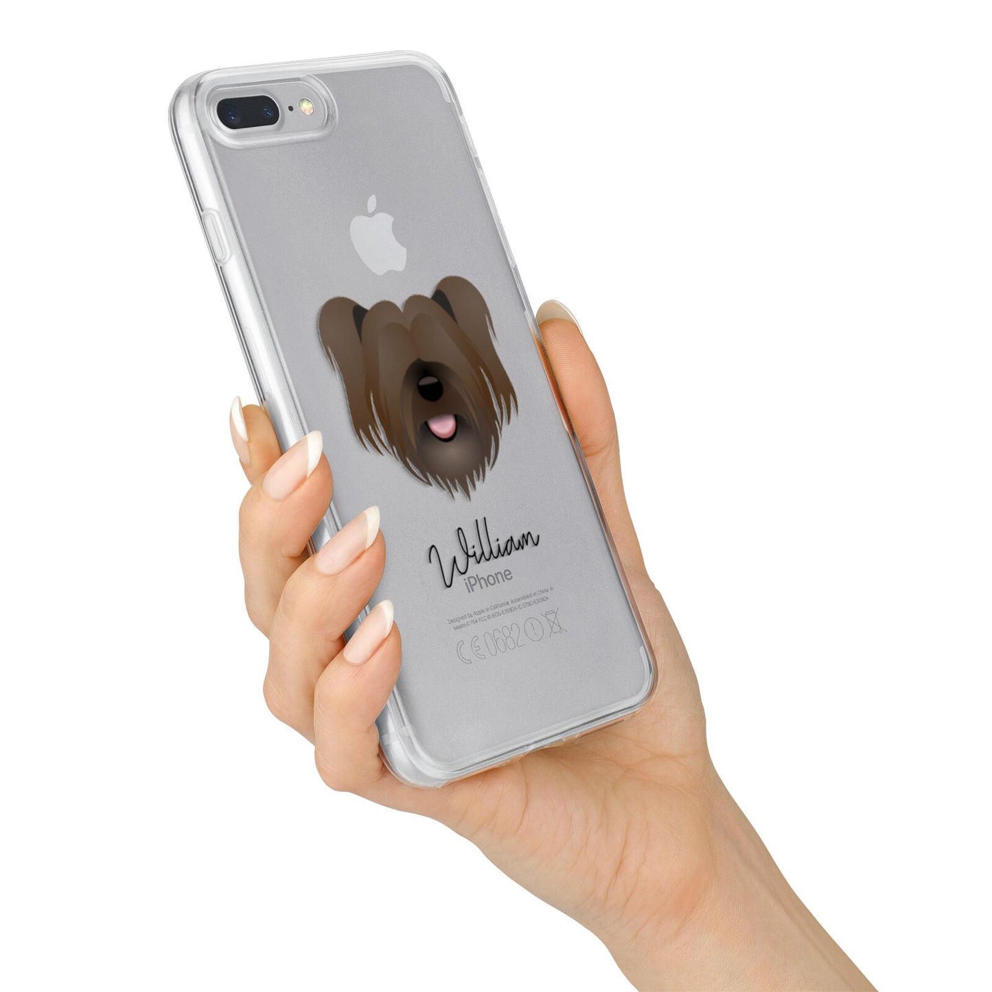 Skye Terrier Personalised iPhone 7 Plus Bumper Case on Silver iPhone Alternative Image