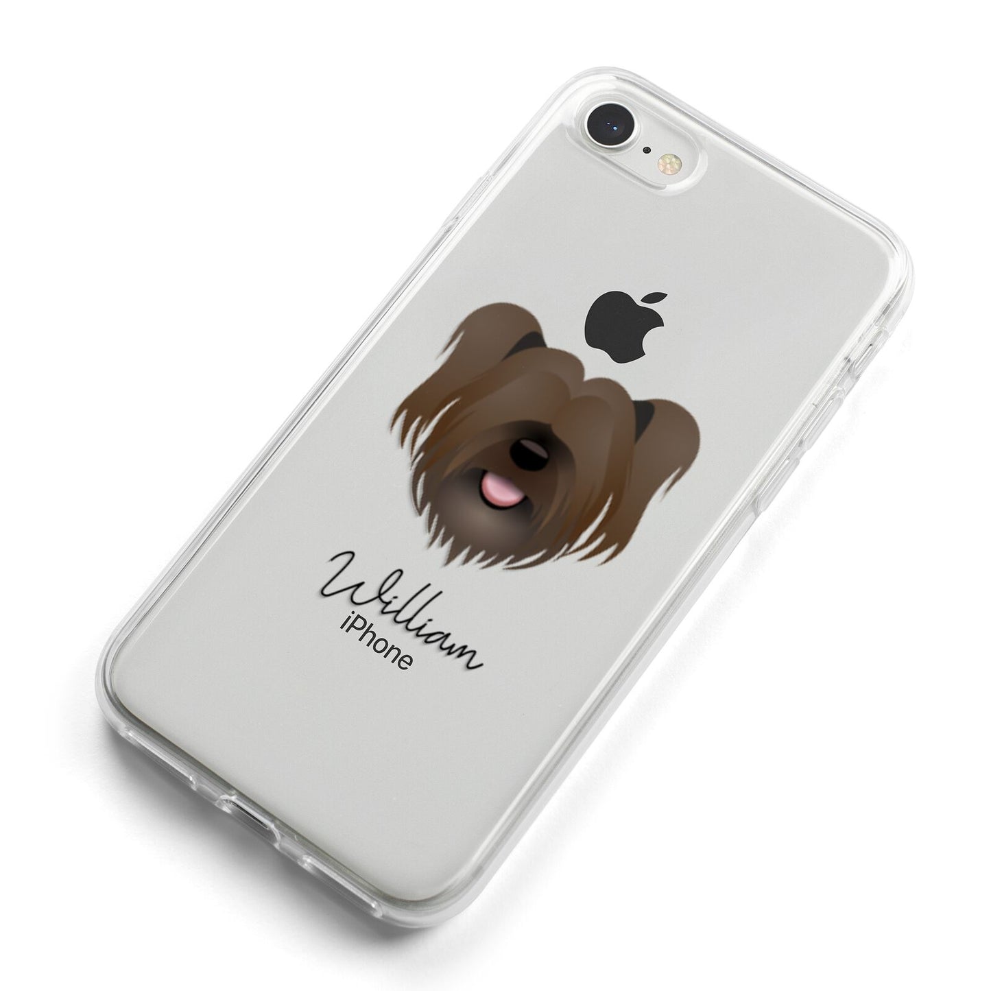 Skye Terrier Personalised iPhone 8 Bumper Case on Silver iPhone Alternative Image