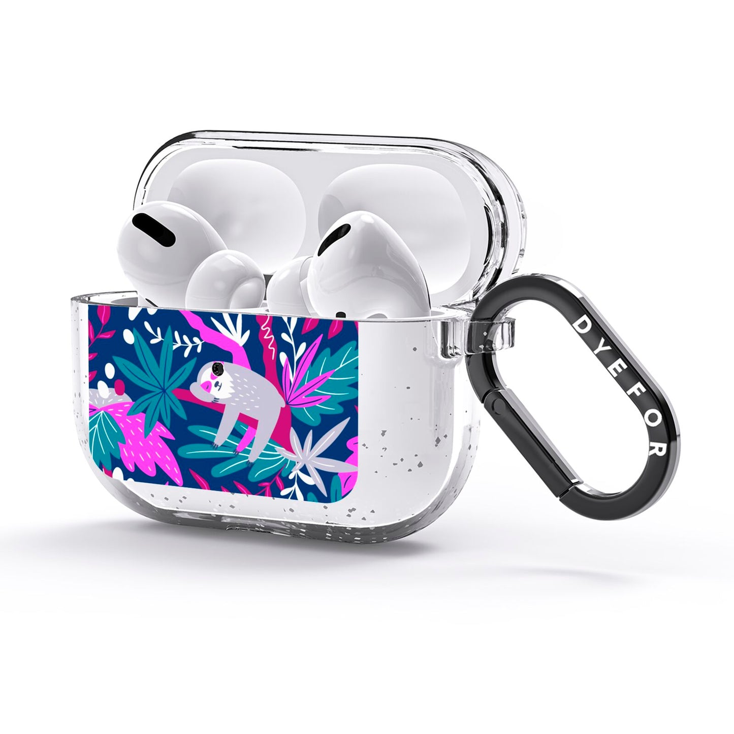 Sloth AirPods Glitter Case 3rd Gen Side Image