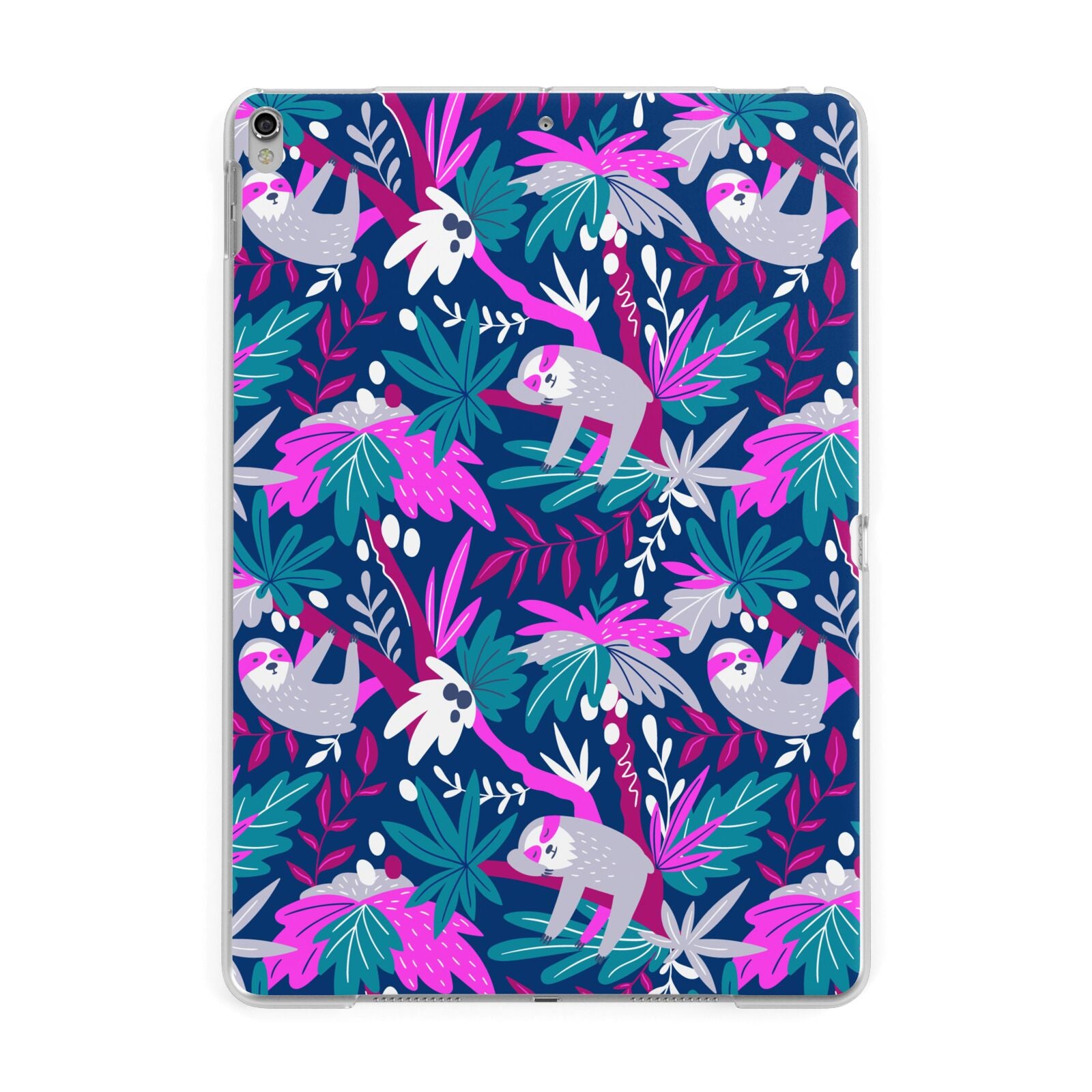 Sloth Apple iPad Silver Case