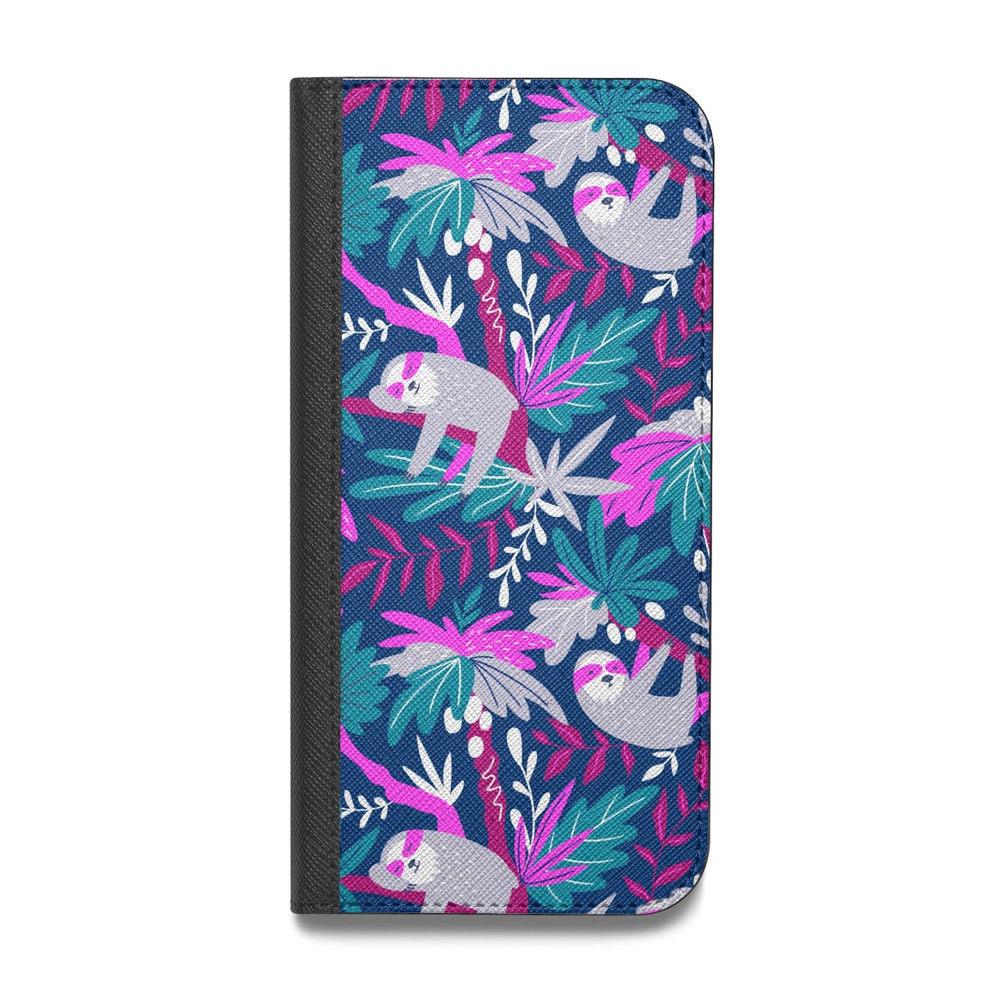 Sloth Vegan Leather Flip Samsung Case