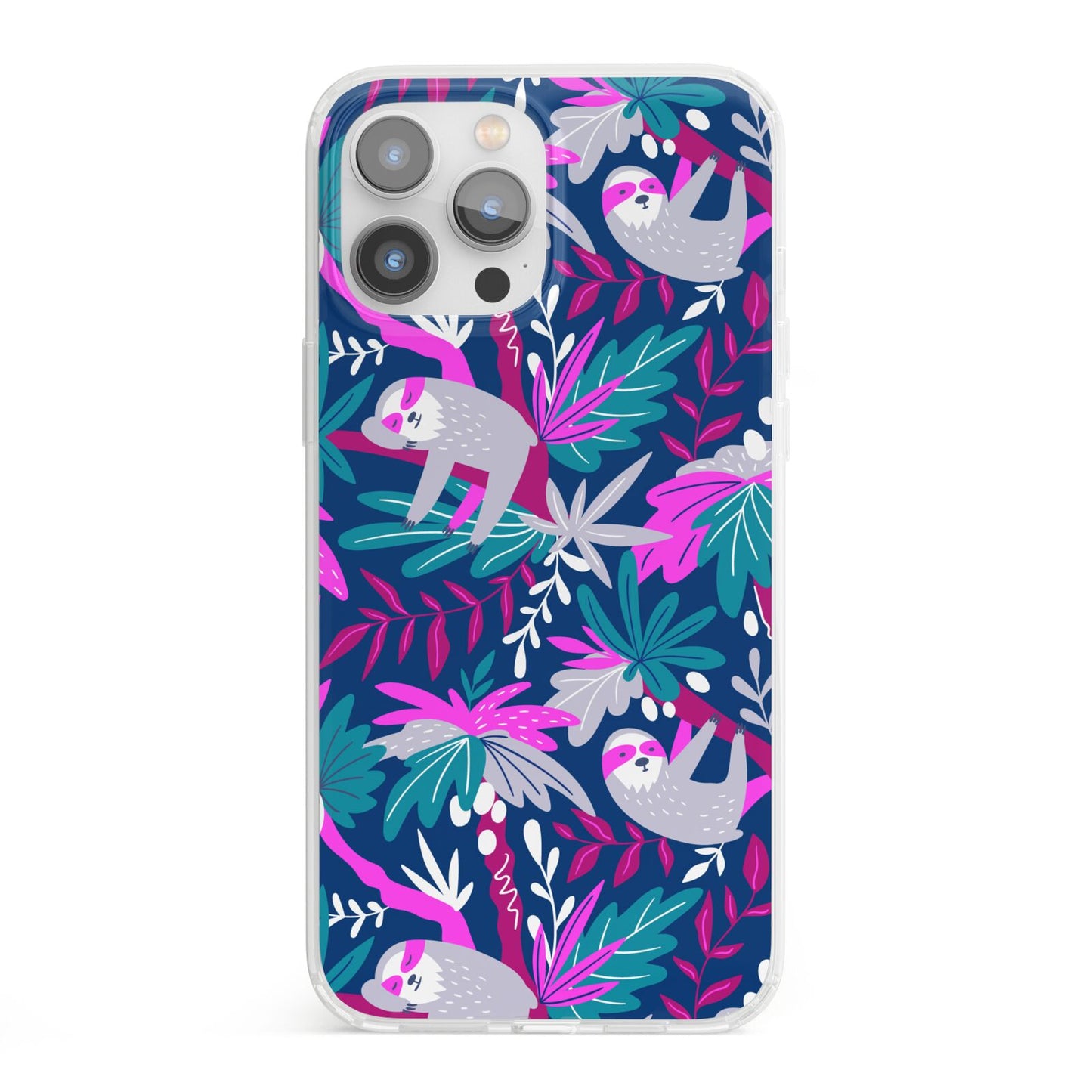 Sloth iPhone 13 Pro Max Clear Bumper Case