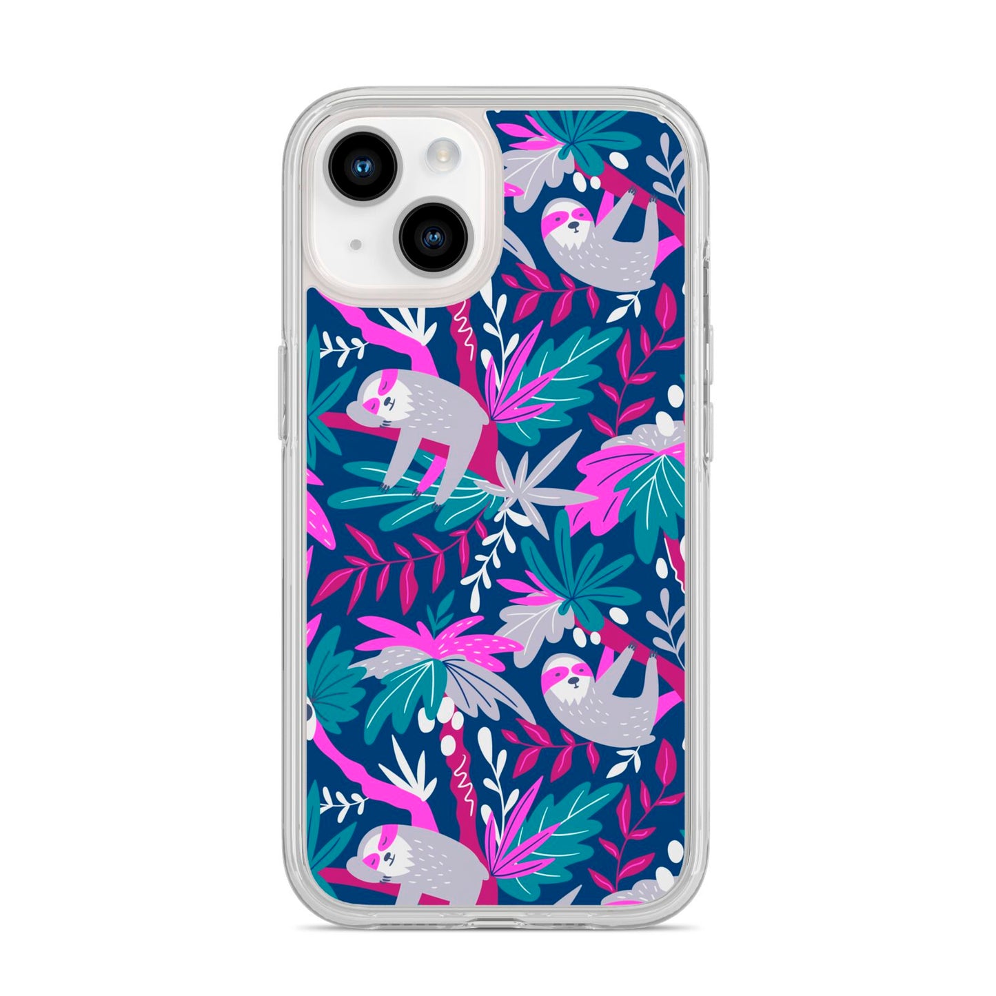Sloth iPhone 14 Clear Tough Case Starlight