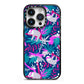 Sloth iPhone 14 Pro Black Impact Case on Silver phone