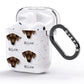 Sloughi Icon with Name AirPods Glitter Case Side Image