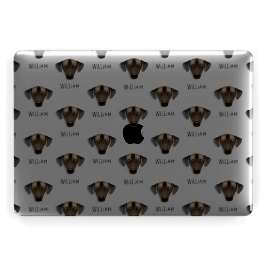 Sloughi Icon with Name Apple MacBook Case