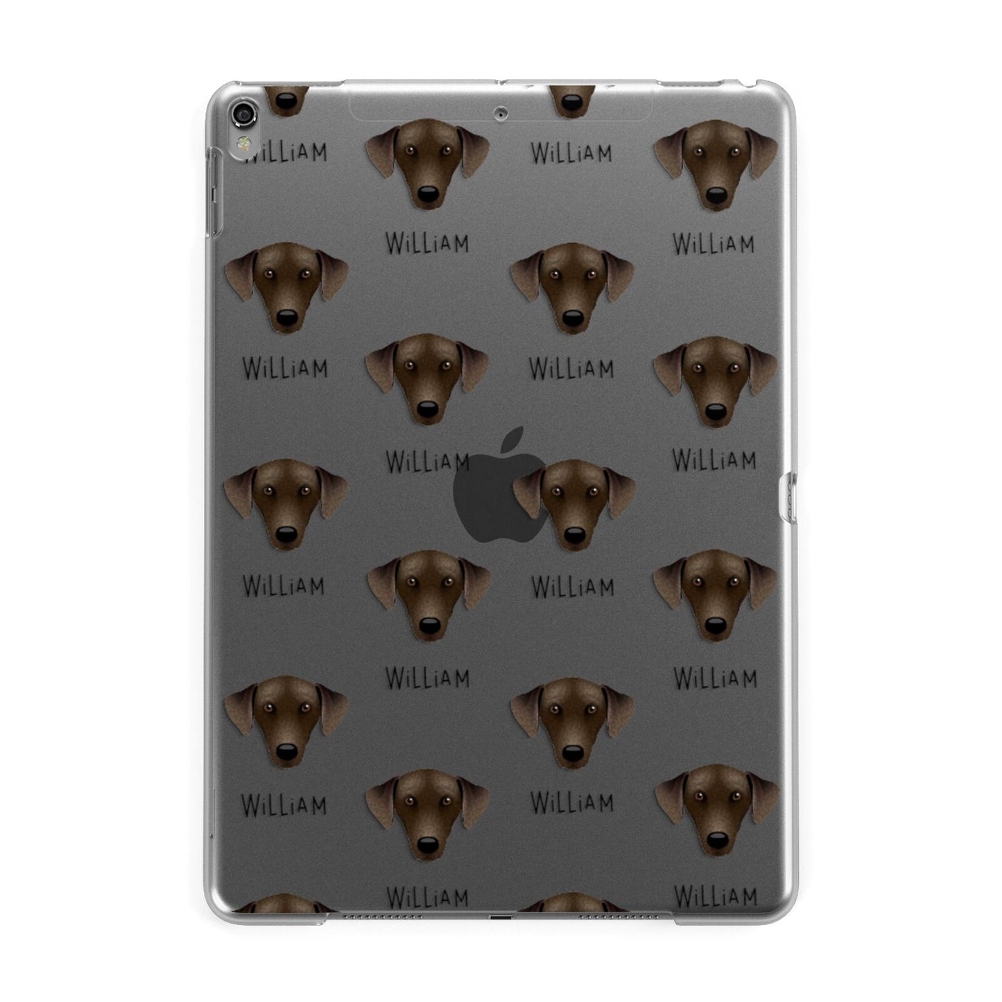 Sloughi Icon with Name Apple iPad Grey Case