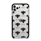 Sloughi Icon with Name Apple iPhone 11 Pro Max in Silver with Black Impact Case