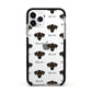Sloughi Icon with Name Apple iPhone 11 Pro in Silver with Black Impact Case
