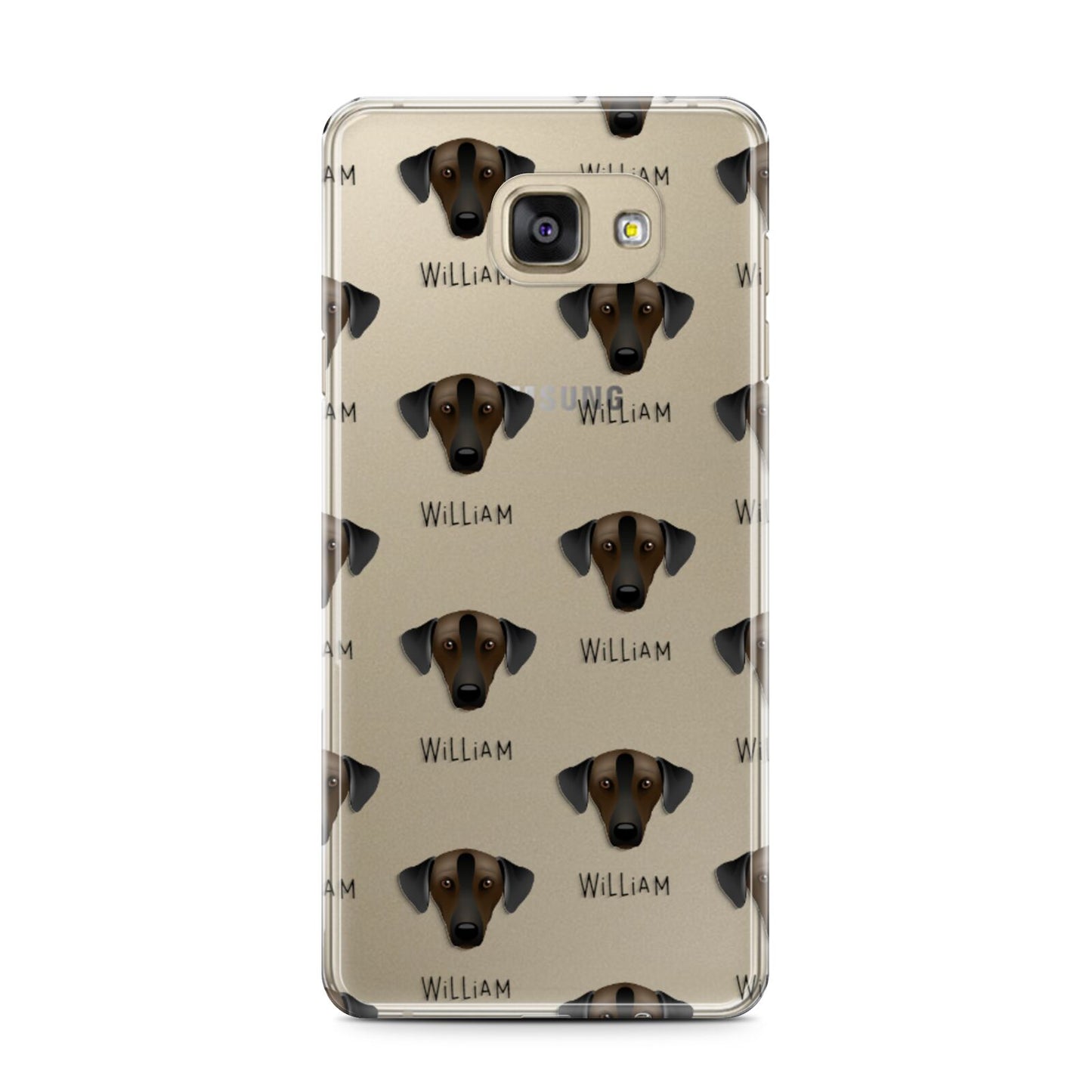 Sloughi Icon with Name Samsung Galaxy A7 2016 Case on gold phone