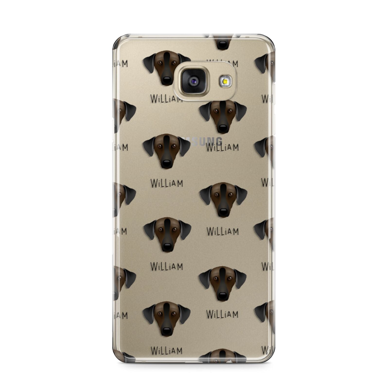 Sloughi Icon with Name Samsung Galaxy A9 2016 Case on gold phone