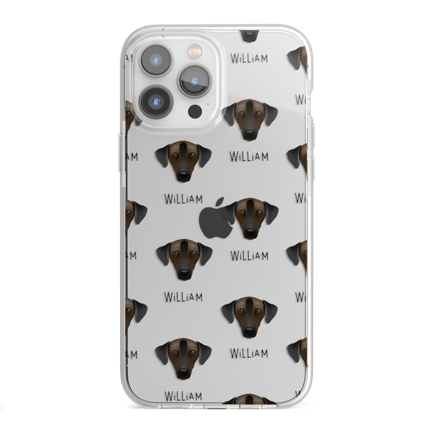 Sloughi Icon with Name iPhone 13 Pro Max TPU Impact Case with White Edges