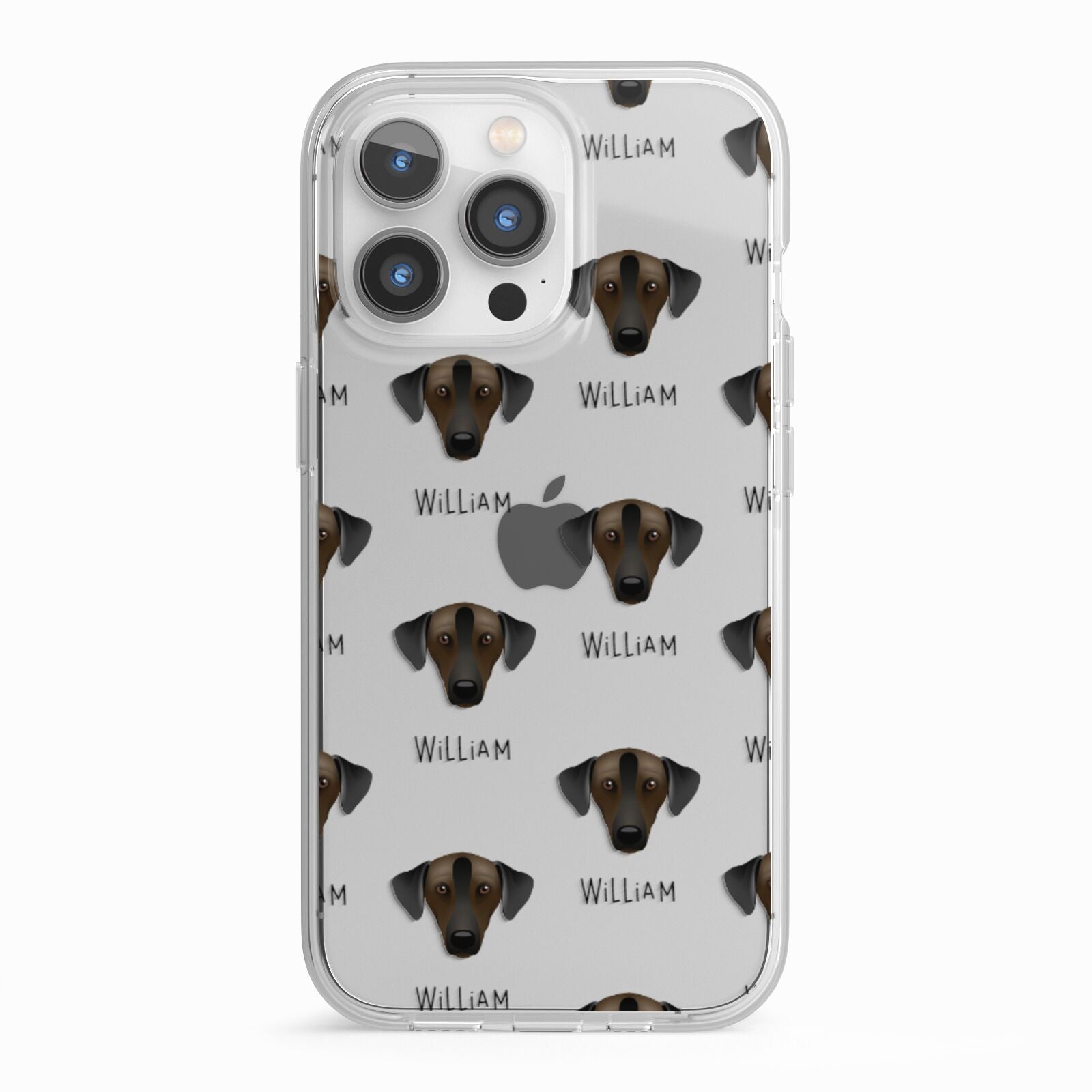 Sloughi Icon with Name iPhone 13 Pro TPU Impact Case with White Edges