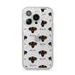 Sloughi Icon with Name iPhone 14 Pro Glitter Tough Case Silver