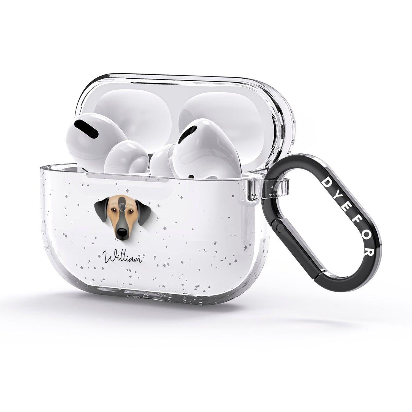 Sloughi Personalised AirPods Glitter Case 3rd Gen Side Image