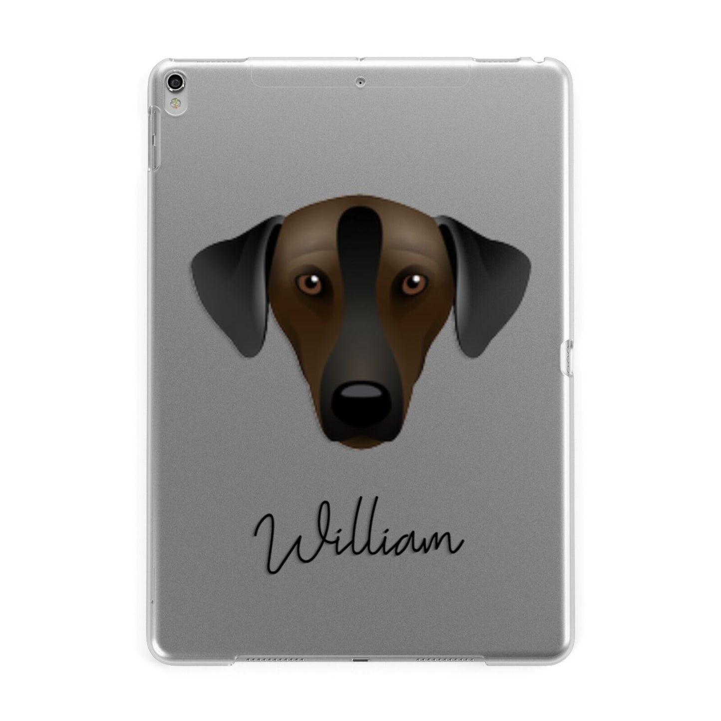 Sloughi Personalised Apple iPad Silver Case