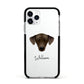Sloughi Personalised Apple iPhone 11 Pro in Silver with Black Impact Case