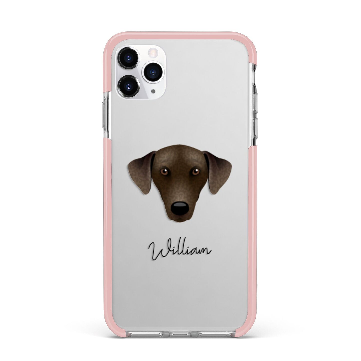 Sloughi Personalised iPhone 11 Pro Max Impact Pink Edge Case