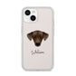 Sloughi Personalised iPhone 14 Clear Tough Case Starlight