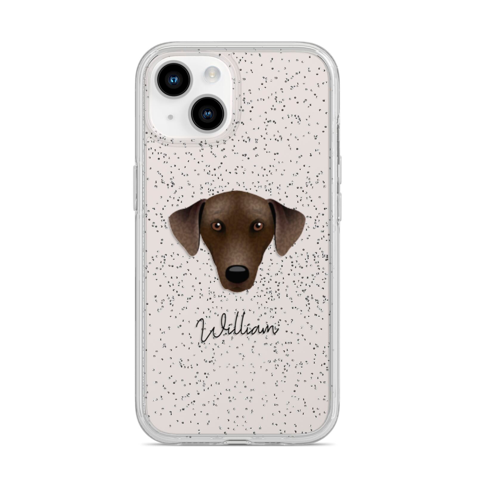 Sloughi Personalised iPhone 14 Glitter Tough Case Starlight