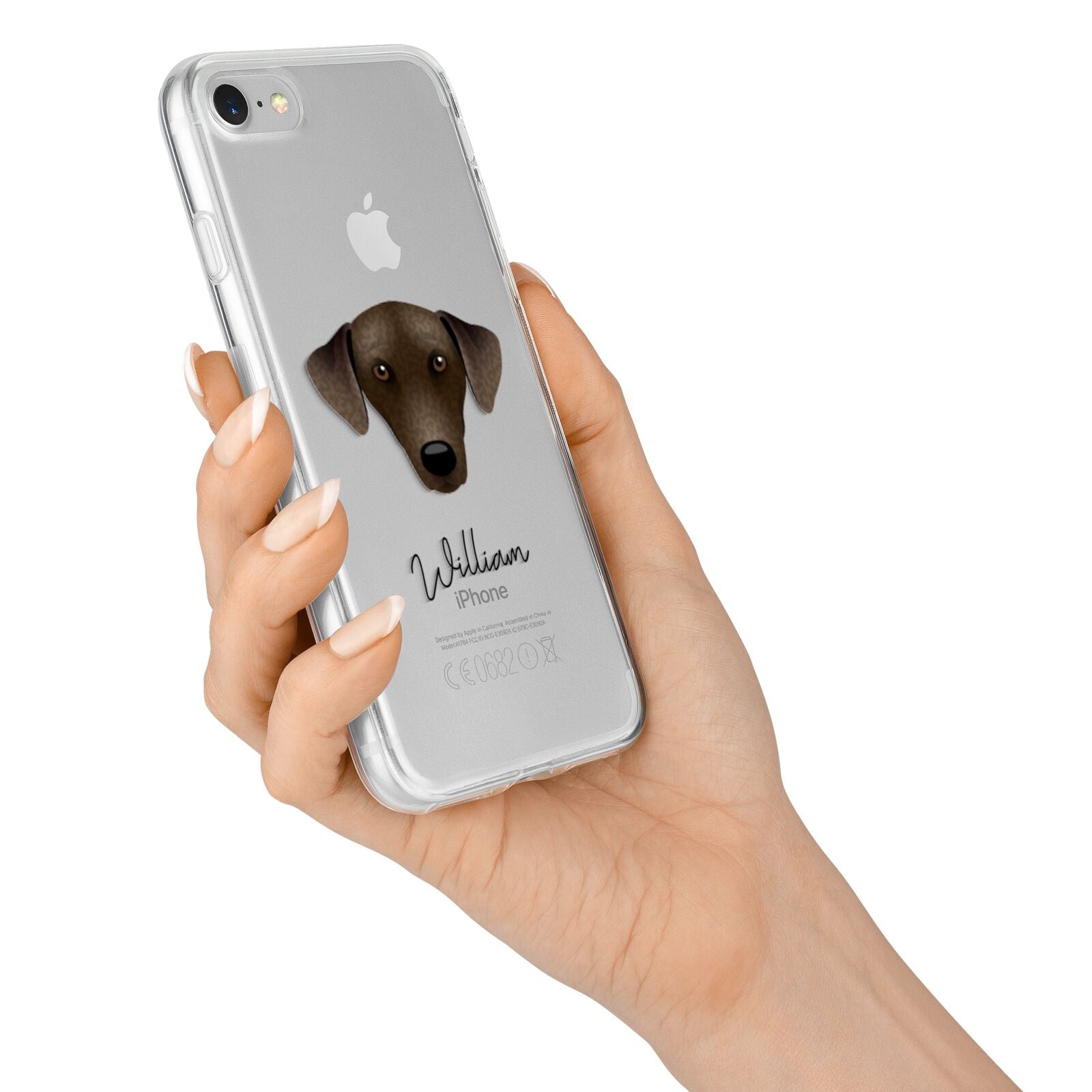 Sloughi Personalised iPhone 7 Bumper Case on Silver iPhone Alternative Image