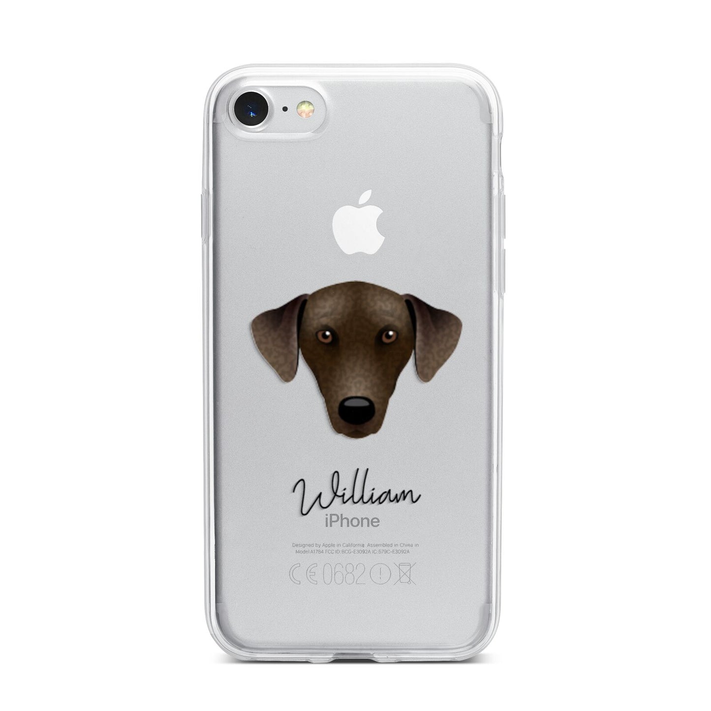 Sloughi Personalised iPhone 7 Bumper Case on Silver iPhone