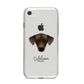 Sloughi Personalised iPhone 8 Bumper Case on Silver iPhone