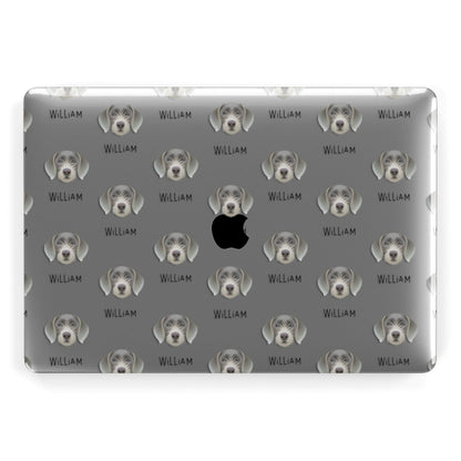 Slovakian Rough Haired Pointer Icon with Name Apple MacBook Case