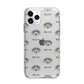 Slovakian Rough Haired Pointer Icon with Name Apple iPhone 11 Pro Max in Silver with Bumper Case