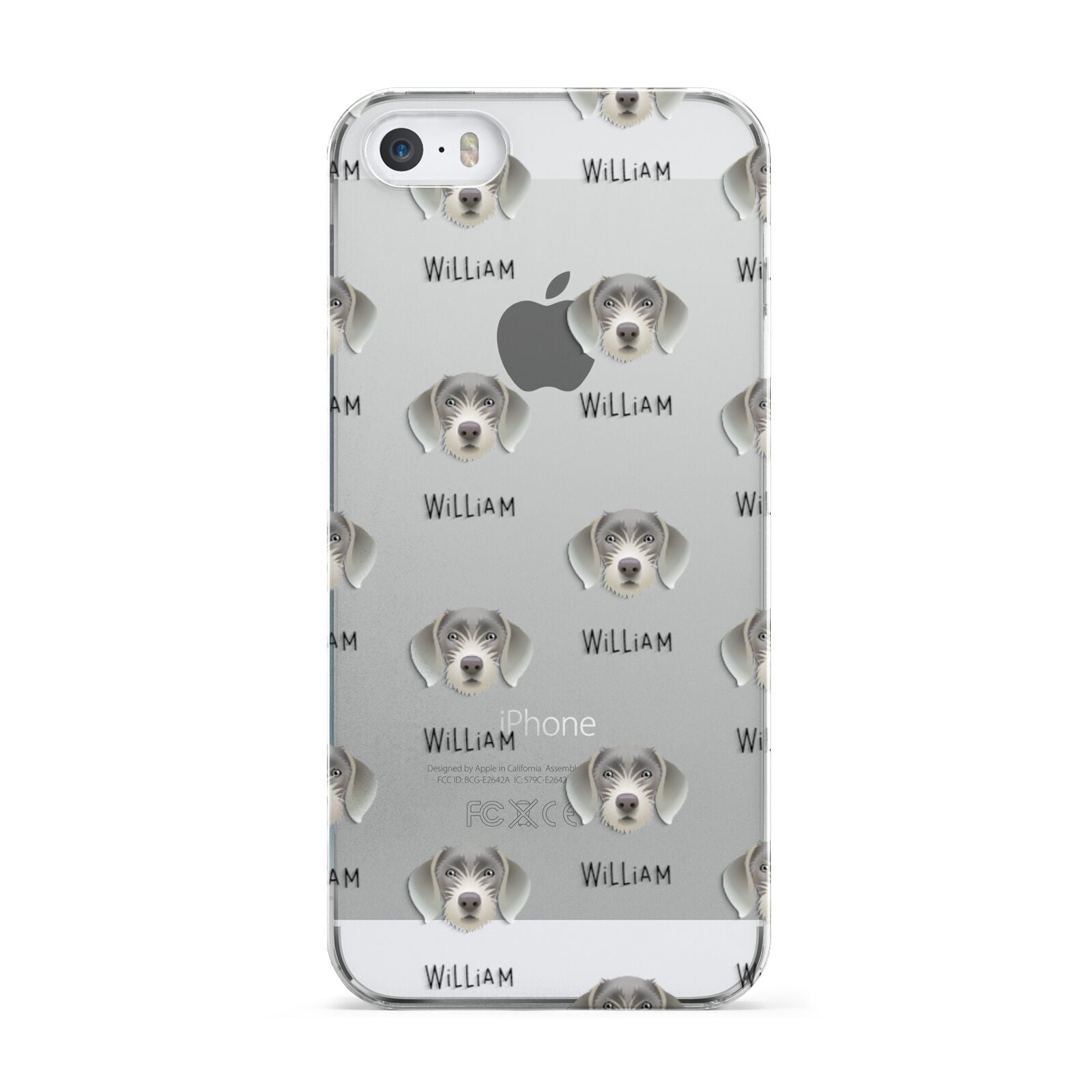 Slovakian Rough Haired Pointer Icon with Name Apple iPhone 5 Case