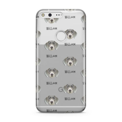 Slovakian Rough Haired Pointer Icon with Name Google Pixel Case