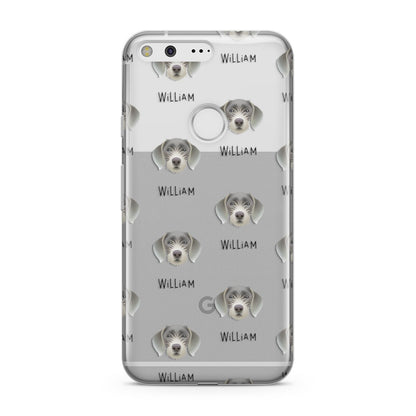 Slovakian Rough Haired Pointer Icon with Name Google Pixel Case