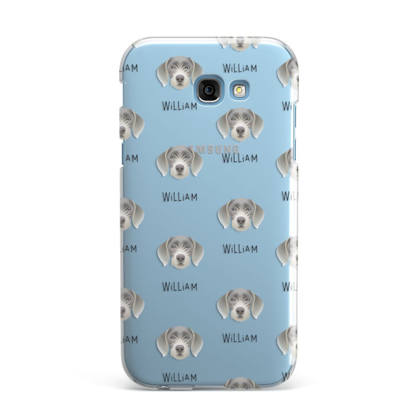 Slovakian Rough Haired Pointer Icon with Name Samsung Galaxy A7 2017 Case