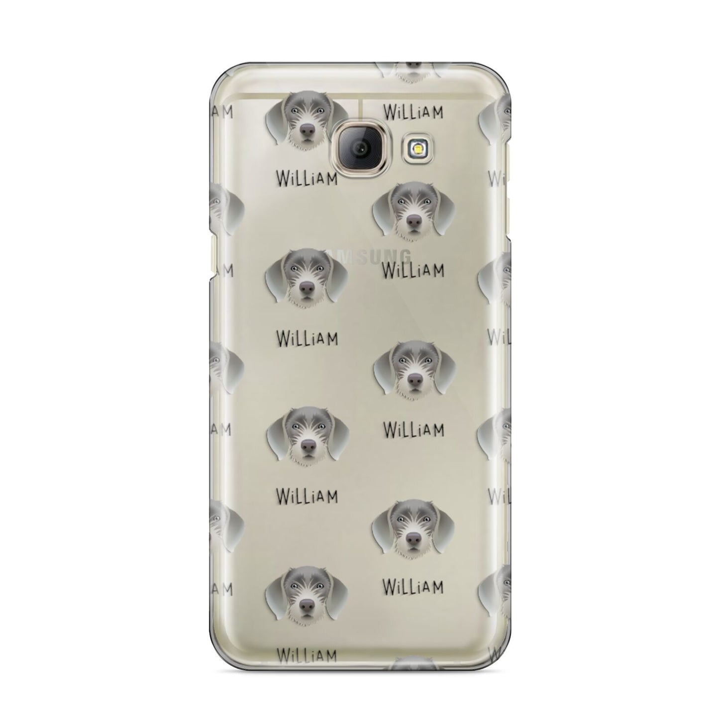 Slovakian Rough Haired Pointer Icon with Name Samsung Galaxy A8 2016 Case