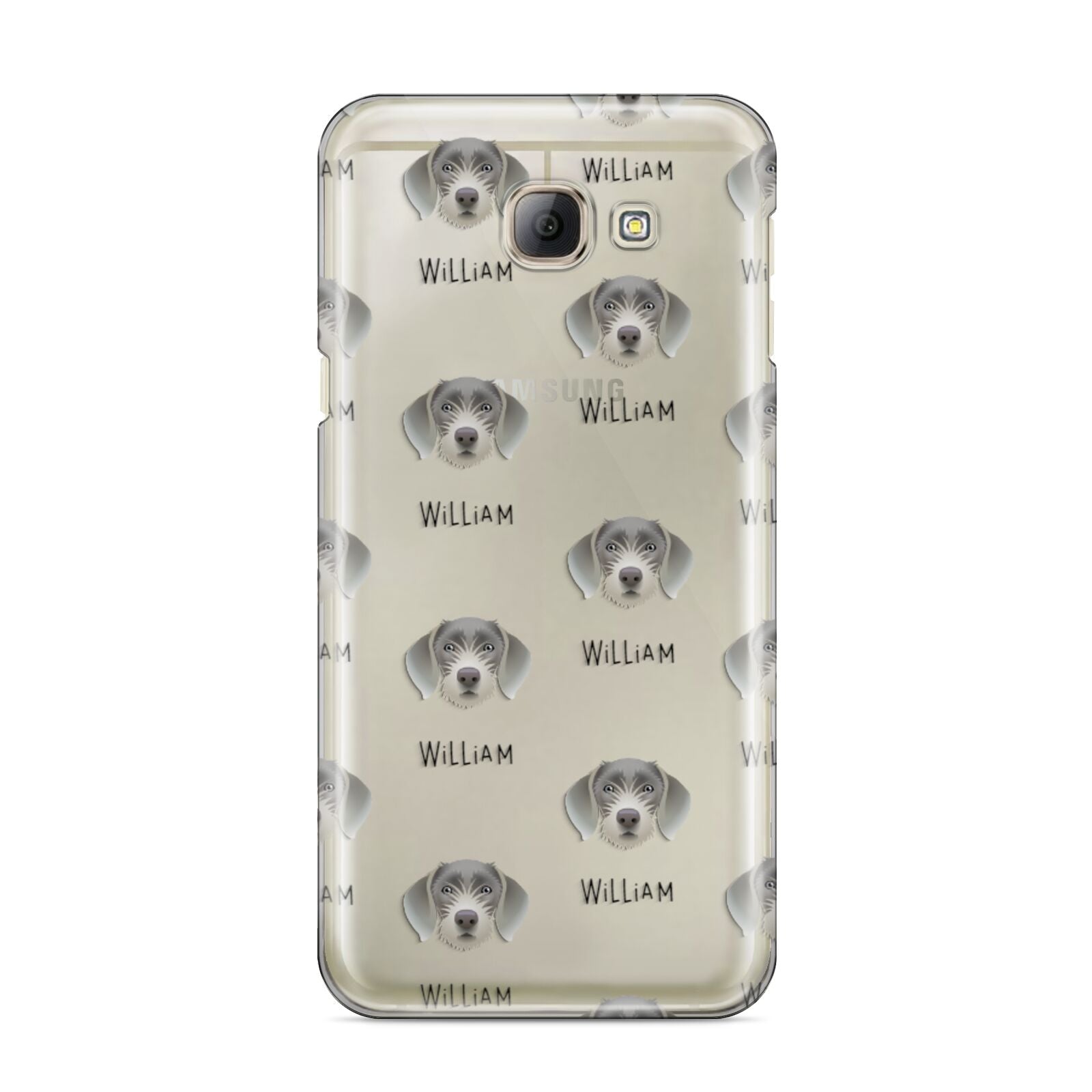 Slovakian Rough Haired Pointer Icon with Name Samsung Galaxy A8 2016 Case