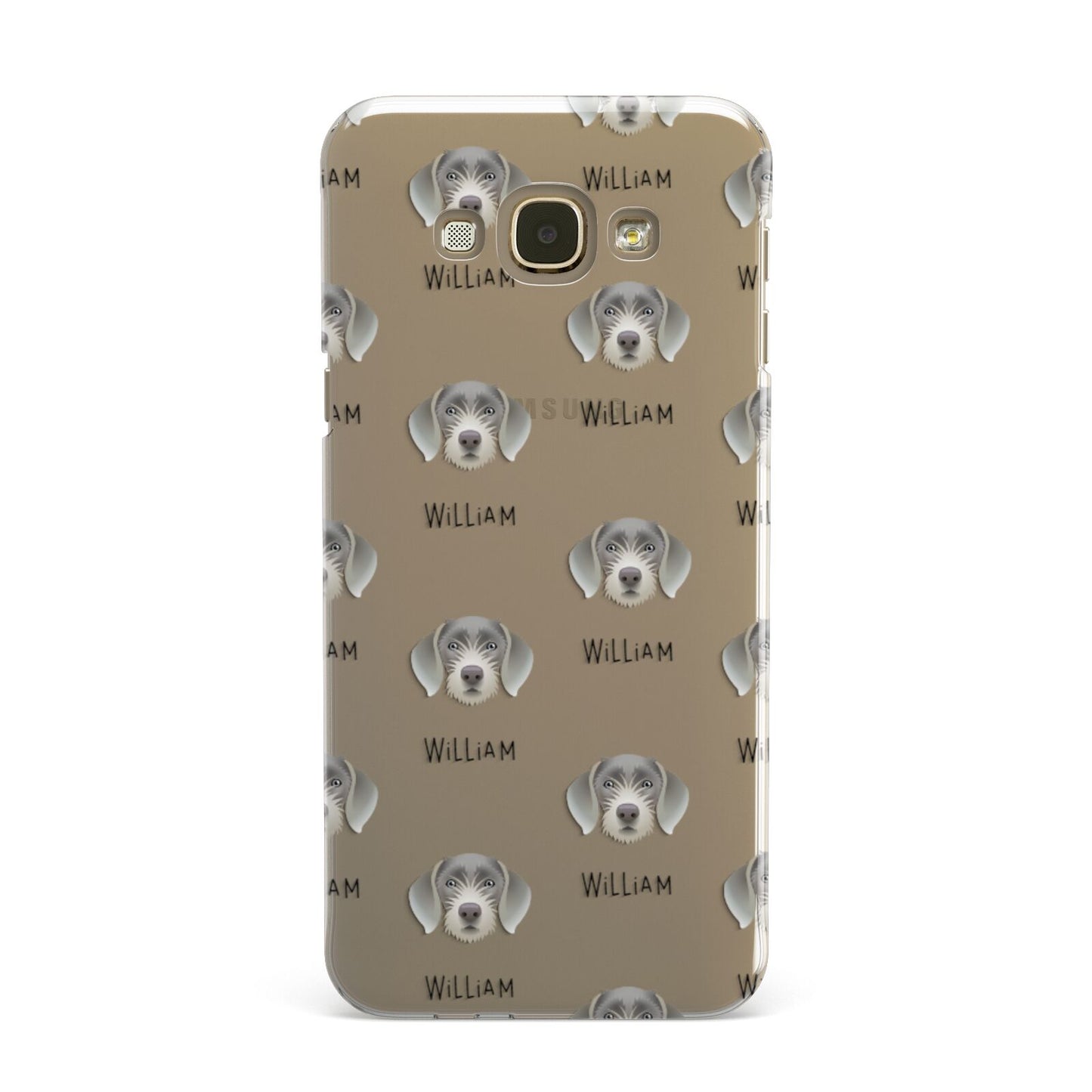 Slovakian Rough Haired Pointer Icon with Name Samsung Galaxy A8 Case