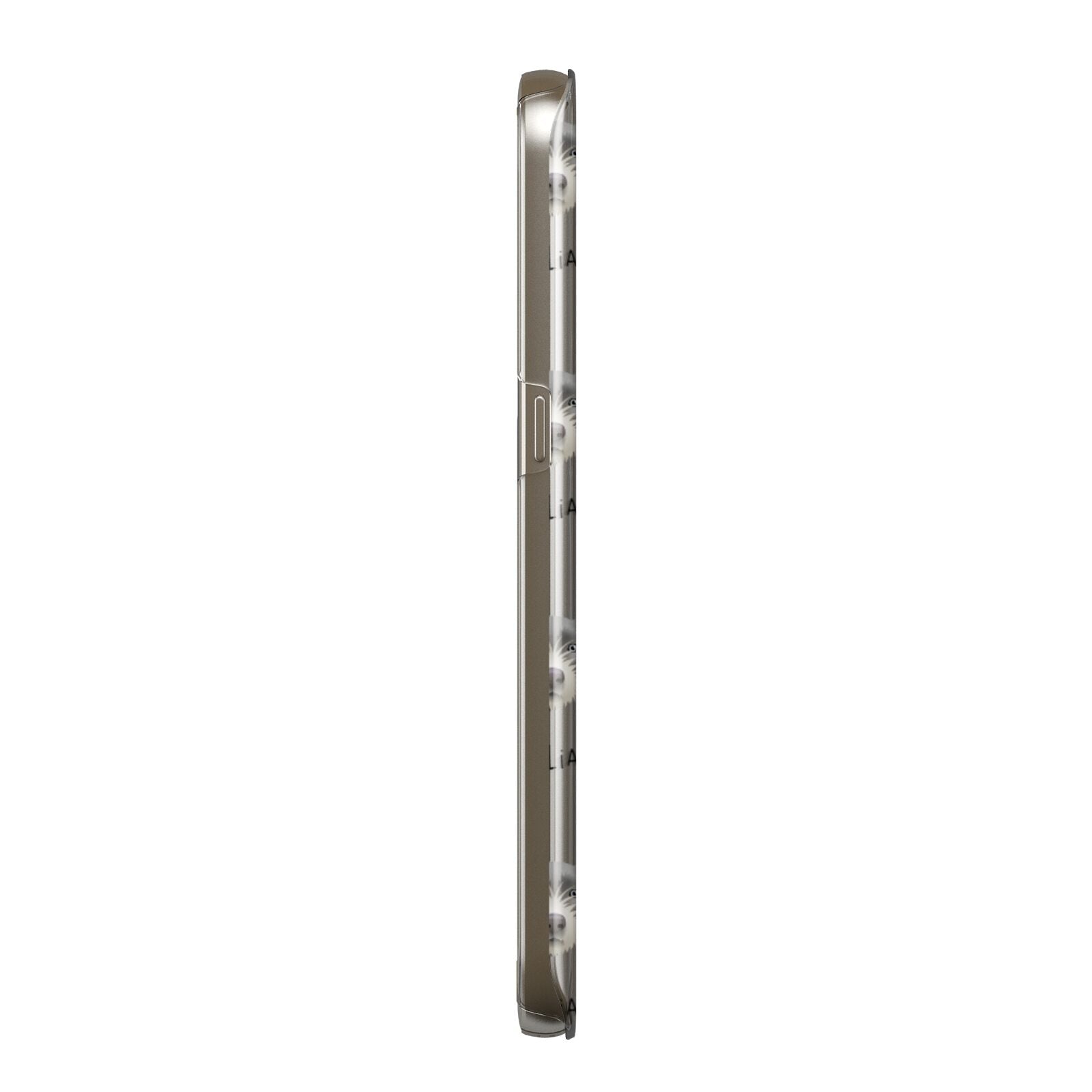 Slovakian Rough Haired Pointer Icon with Name Samsung Galaxy Case Side View