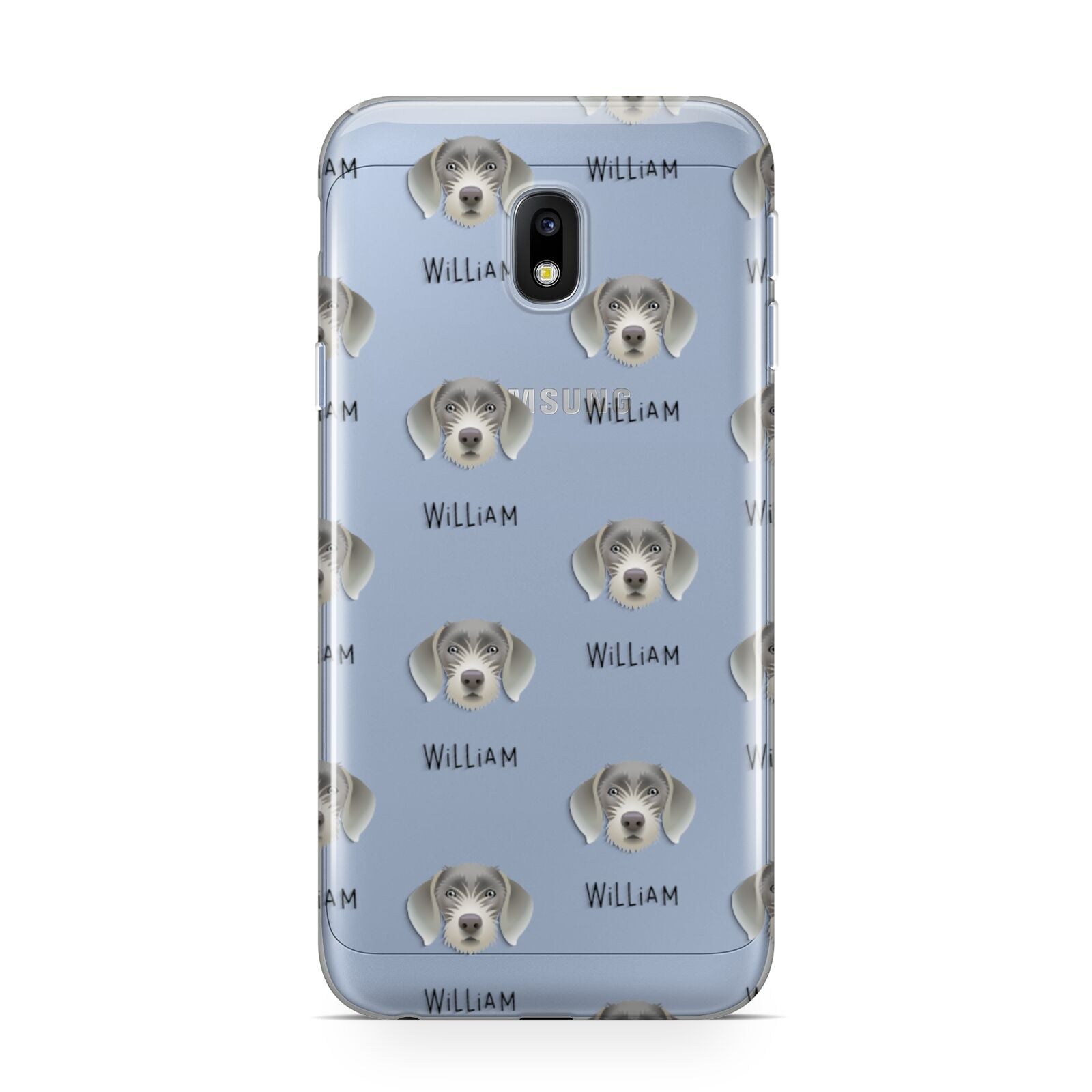 Slovakian Rough Haired Pointer Icon with Name Samsung Galaxy J3 2017 Case