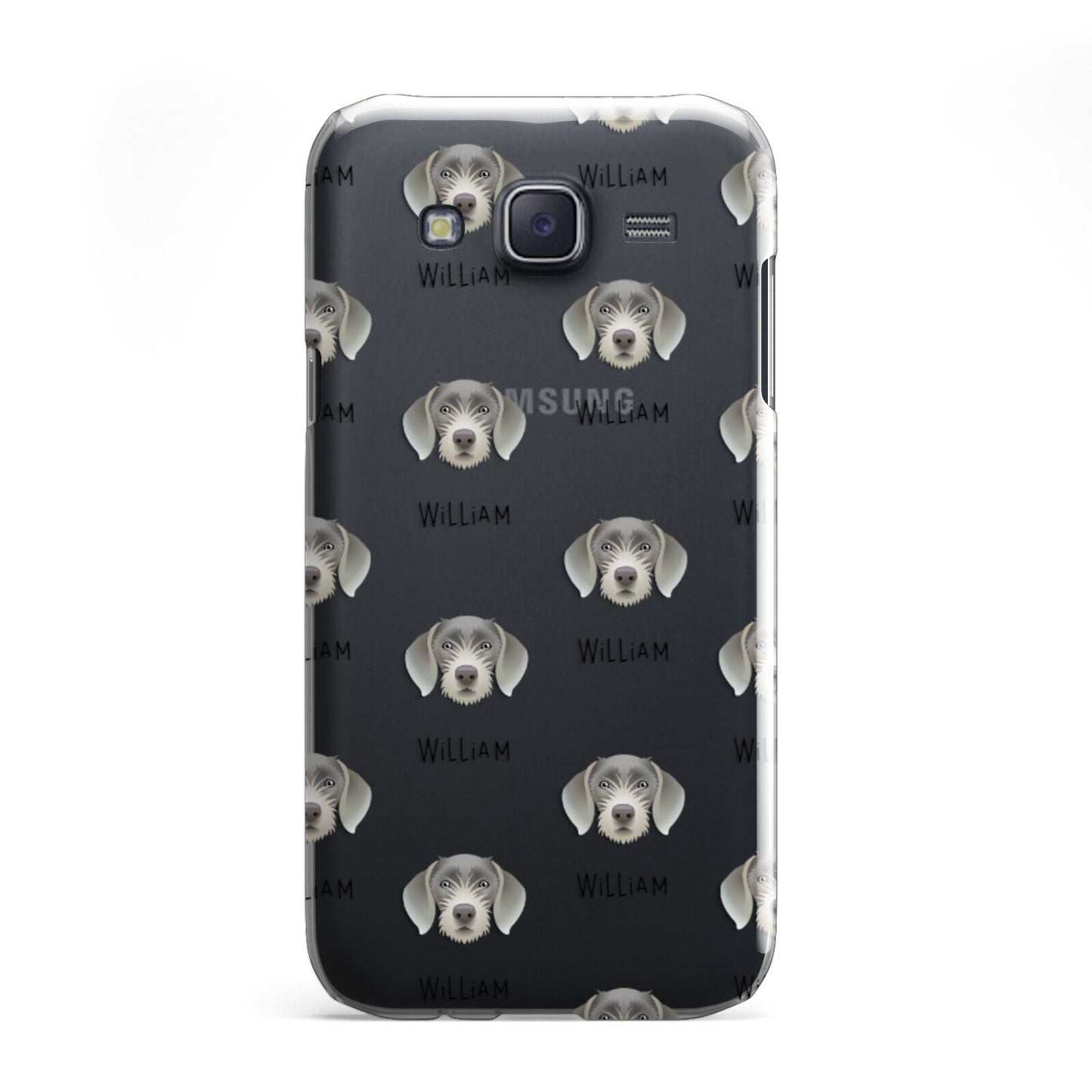 Slovakian Rough Haired Pointer Icon with Name Samsung Galaxy J5 Case